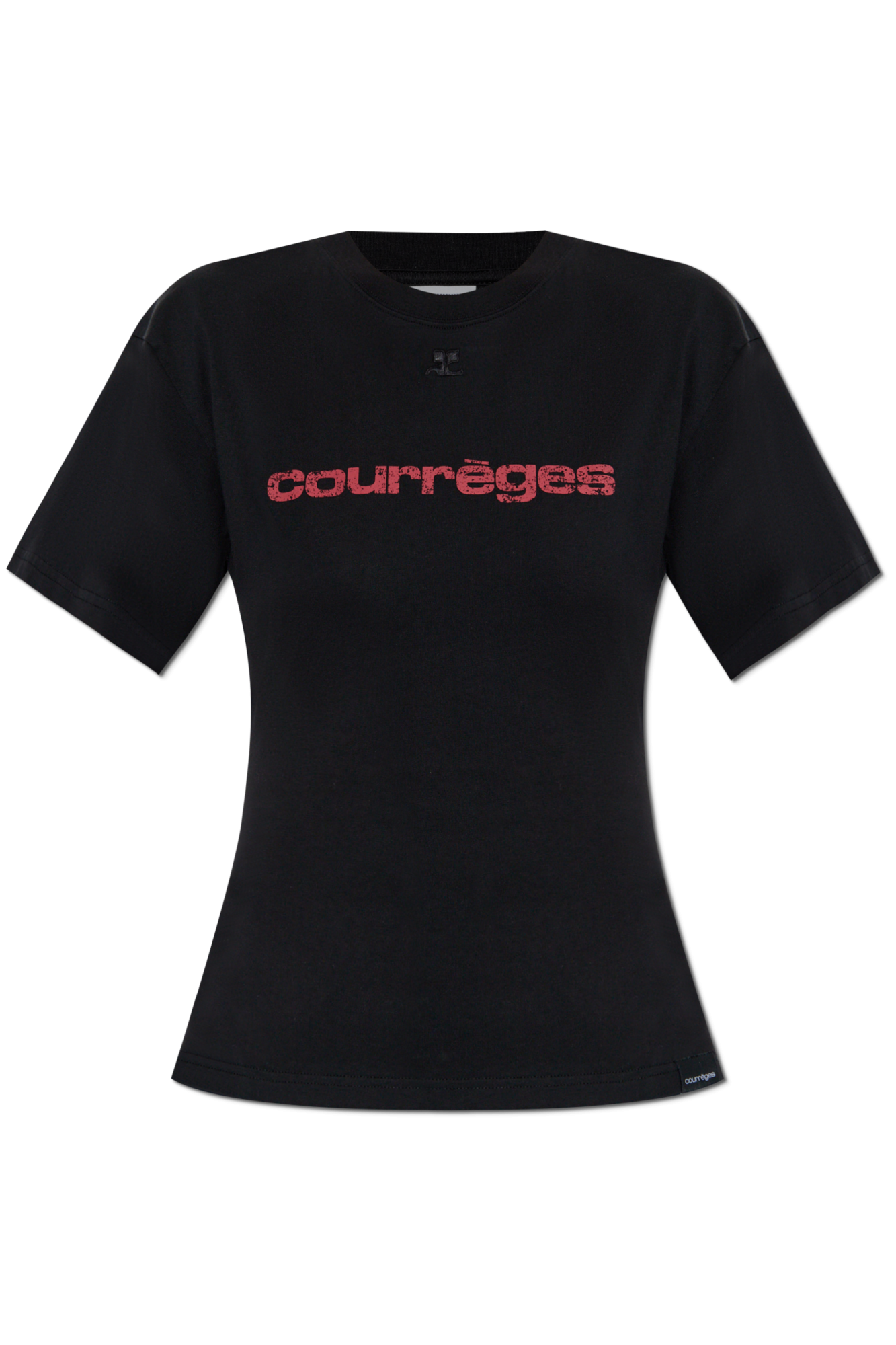 Black T-shirt with logo Courrèges - Vitkac AS